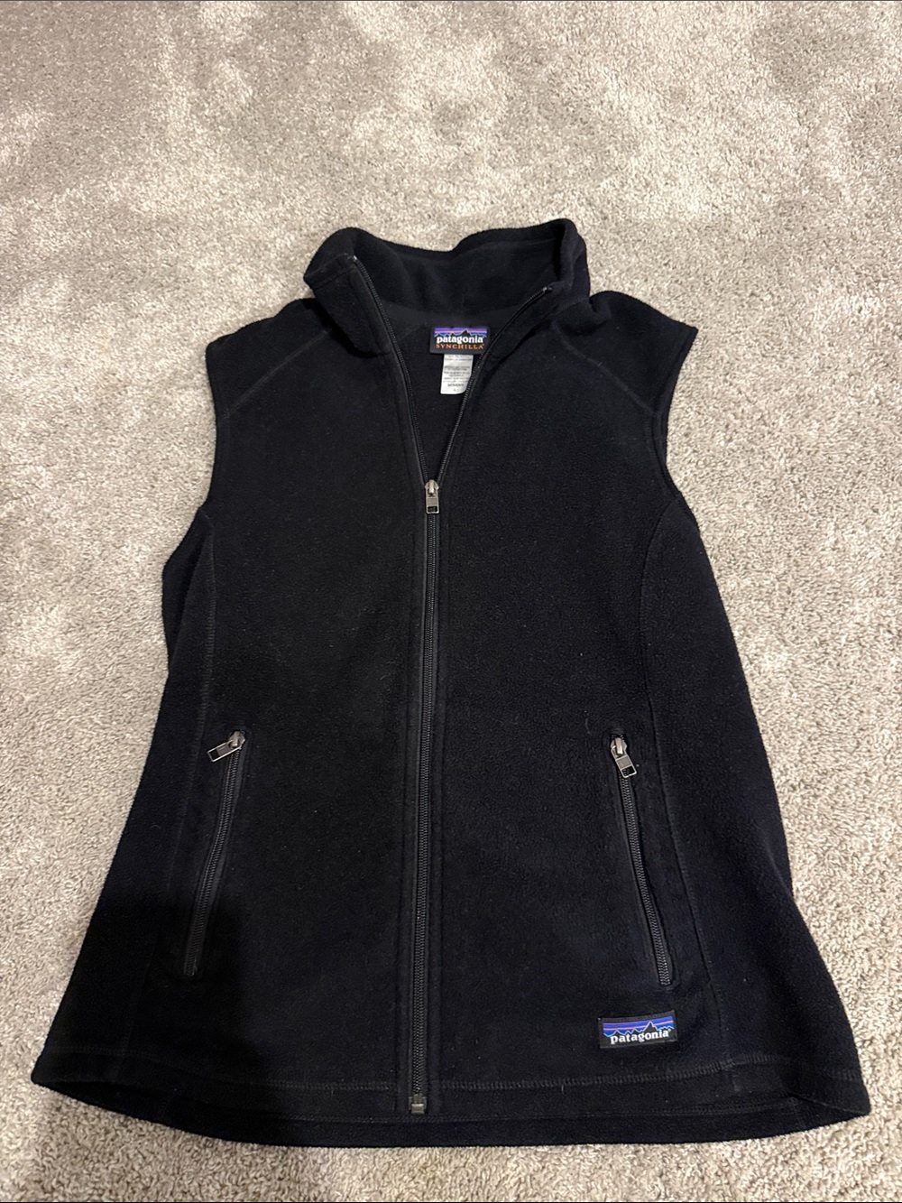 Patagonia Black Fleece Zip Vest